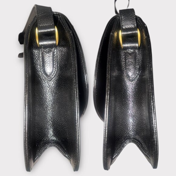 VTG Coach Madison Royalton Bag 4403 Black Caviar Leather Flap Turnlock 90s Italy - Picture 7 of 12